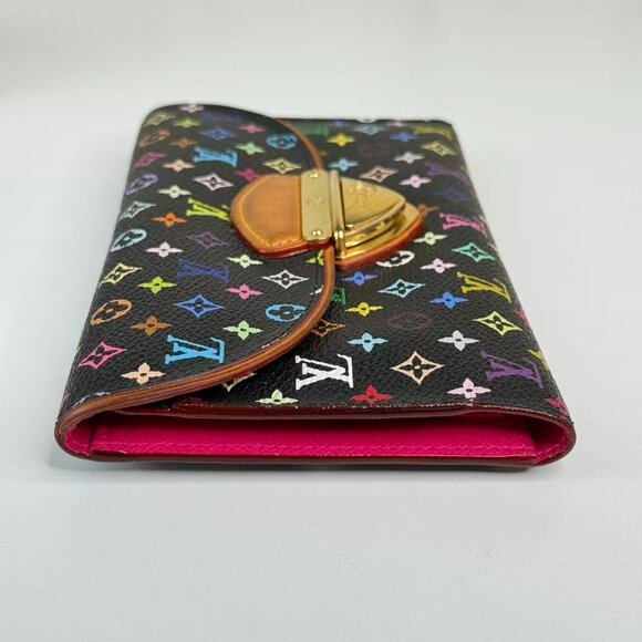 Louis Vuitton Black Multicolor Wallet with Colorful Monogram Design - Picture 3 of 7